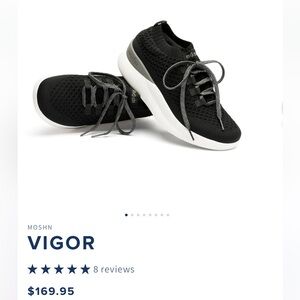Moshn Vigor NIB black tennis shoes women’s 9.5
